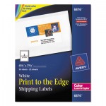 Avery Color Printing Mailing Labels, 4 3/4 x 7 3/4, White, 50/Pack AVE6876