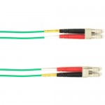 Black Box Colored Fiber OS2 9-Micron Singlemode Fiber Optic Patch Cable - Duplex, PVC FOCMRSM-005M-LCLC-GN