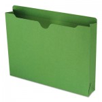 Smead Colored File Jackets w/Reinforced 2-Ply Tab, Letter, 11pt, Green, 50/Box SMD75563