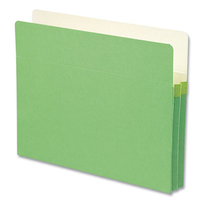 Smead Colored File Pockets, 1.75" Expansion, Letter Size, Green SMD73216