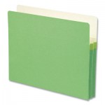 Smead Colored File Pockets, 1.75" Expansion, Letter Size, Green SMD73216