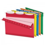 Pendaflex Colored Reinforced Hanging Folders, 1/3 Tab, Letter, Asst, 25/Box PFX42621