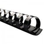 Swingline Gbc CombBind Standard Spines, 1-1/2" Diameter, 330 Sheet Capacity, Black, 100/Box SWI4200010