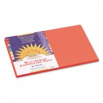 Sunworks Construction Paper, 58 lbs., 12 x 18, Orange, 50 Sheets/Pack PAC6607