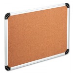 UNV43714 Cork Board with Aluminum Frame, 48 x 36, Natural, Silver Frame UNV43714