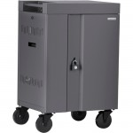 Bretford CUBE Cart Mini Charging Cart AC for 20 Devices, Charcoal Paint TVCM20PAC-CK