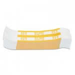 Pap-R Products Currency Straps, Yellow, $1,000 in $10 Bills, 1000 Bands/Pack CTX401000
