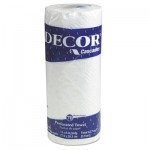 Decor Perforated Roll Towels, 2-Ply, 8 x 11, White, 70/Roll, 30 Rolls/Carton CSD4074