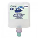 Dial Professional Dial 1700 Manual Refill Antibacterial Gel Hand Sanitizer, Fragrance-Free, 1.2 L, 3/Carton DIA19708