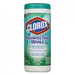 Clorox 1593 Disinfecting Wipes, 7 x 8, Fresh Scent, 35/Canister, 12/Carton CLO01593CT