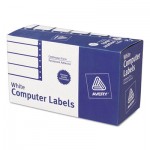 Avery Dot Matrix Mailing Labels, 1 Across, 1 15/16 x 4, White, 5000/Box AVE4022