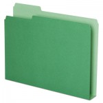 Pendaflex Double Stuff File Folders, 1/3-Cut Tabs, Letter Size, Green, 50/Pack PFX54457