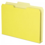 Pendaflex Double Stuff File Folders, 1/3-Cut Tabs, Letter Size, Yellow, 50/Pack PFX54456
