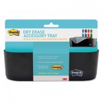 Post-it Dry Erase Accessory Tray, 8 1/2 x 3 x 5 1/4, Black MMMDEFTRAY