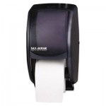 San Jamar SAN R3500TBK Duett Standard Bath Tissue Dispenser, 2 Roll, 7 1/2w x 7d x 12 3/4h