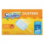 Swiffer 11804 Dusters Starter Kit, Dust Lock Fiber, 6" Handle, Blue/Yellow, 6/Carton PGC11804CT