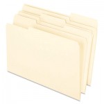 Pendaflex Earthwise 100% Recycled Paper File Folder, 1/3 Cut, Legal, Manila, 100/Box PFX76520