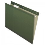 Pendaflex Earthwise Printable-Insert Hanging File Folders, 1/5 Tab, Letter, Green, 25/Box PFXRCY415215SGR