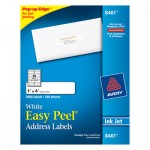 Avery Easy Peel Inkjet Address Labels, 1 x 4, White, 2000/Box AVE8461