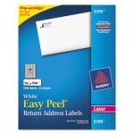Avery Easy Peel Laser Address Labels, 2/3 x 1 3/4, White, 1500/Pack AVE5195