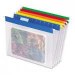 Pendaflex EasyView Poly Hanging File Folders, 1/5 Tab, Letter, Assorted Colors, 25/Box PFX55708
