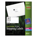 Avery EcoFriendly Laser/Inkjet Mailing Labels, 2 x 4, White, 1000/Pack AVE48163