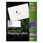 Avery EcoFriendly Mailing Labels, Inkjet/Laser Printers, 2 x 4, White, 10/Sheet, 25 Sheets/Pack AVE48263
