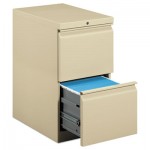 HON Efficiencies Mobile Pedestal File w/Two File Drawers, 22-7/8d, Putty HON33823RL