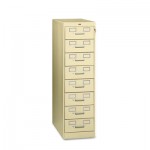 Eight-Drawer File Cabinet For 3 x 5 & 4 x 6 Card, 15w x 52h, Putty TNNCF846PY