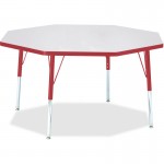 Berries Elementary Height Color Edge Octagon Table 6428JCE008