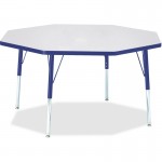 Berries Elementary Height Color Edge Octagon Table 6428JCE003