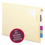 Smead End Tab File Jacket , Antimicrobial, Letter, 11pt, Manila, 100/Box SMD75715