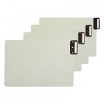 Smead End Tab Guides, Blank, Vertical Metal Tabs, Pressboard, Legal, 50/Box SMD63235