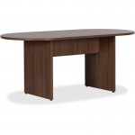 Essentials Walnut Laminate Oval Conference Table 69988