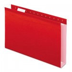 Pendaflex 04153X2 RED Extra Capacity Reinforced Hanging File Folders with Box Bottom, Legal Size, 1/5-Cut Tab, Red, 25