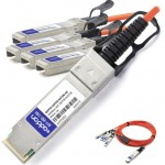 AddOn Fiber Optic Network Cable QSFP28-4SFP28AOC3MAO