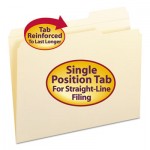 Smead File Folder, 1/3 Cut Third Position, Reinforced Top Tab, Letter, Manila, 100/Box SMD10337
