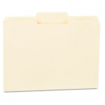 UNV12122 File Folders, 1/3 Cut Second Position, One-Ply Top Tab, Letter, Manila, 100/Box UNV12122