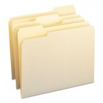 Smead File Folders, 1/3 Cut Assorted, One-Ply Top Tab, Letter, Manila, 100/Box SMD10330