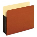 Pendaflex File Pocket w/ Tyvek, 3.5" Expansion, Letter Size, Redrope, 10/Box PFX63264