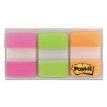 Post-It Tabs 686PGO File Tabs, 1 x 1 1/2, Assorted Brights, 66/Pack MMM686PGO