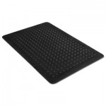 Guardian Mats Flex Step Rubber Anti-Fatigue Mat, Polypropylene, 24 x 36, Black MLL24020300
