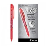 Pilot FriXion Point Erasable Stick Gel Pen, Extra-Fine 0.5mm, Red Ink, Red Barrel PIL31575