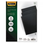 Fellowes Futura Binding System Covers, Square Corners, 11 x 8 1/2, Black, 25/Pack FEL5224901