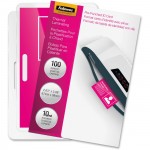Fellowes Glossy Pouches - ID Tag punched, 10 mil, 100 pack 52051