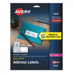 Avery Glossy White Easy Peel Mailing Labels w/ Sure Feed Technology, Laser Printers, 1 x 2.63, White, 30/Sheet