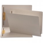 Gray End Tab Colored Fastener File Folders with Reinforced Tab 25849