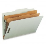 Gray/Green 100% Recycled Pressboard Colored Classification Folders 19022