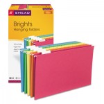 Smead Hanging File Folders, 1/5 Tab, 11 Point Stock, Legal, Assorted Colors, 25/Box SMD64159