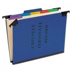 Pendaflex Hanging Style Personnel Folders, 1/3-Cut Tabs, Center Position, Letter Size, Blue PFXSER2BL